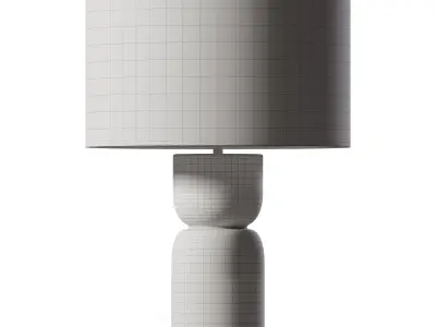 Totem Ceramic Table Lamp 3D model