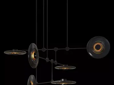 Radiant Mobile Chandelier 3D model