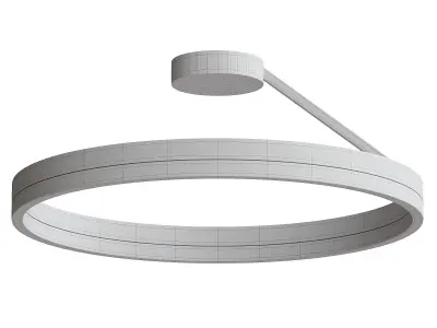  Nordic LED Geometry Circle Ceiling Light 3D model