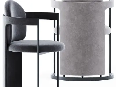 Chair Orma by Baxter 3D model