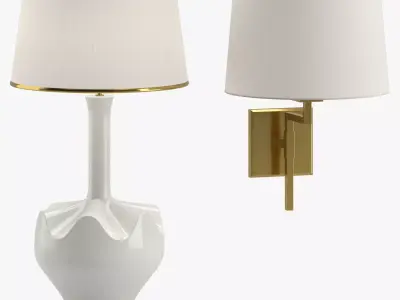 Lamp 166 two lamps 3D model