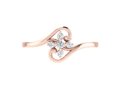 Women Ring  Render 3dm STL OBJ FBX Details 3D print model 244