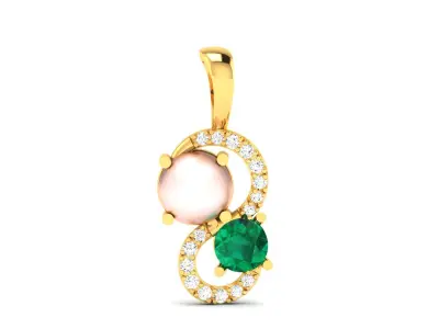 Solitaire Pendants  3D print model 3