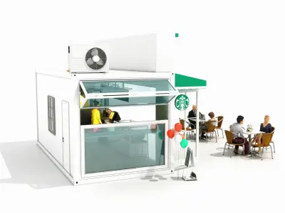 Starbucks Coffee Container 3D model