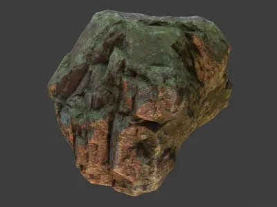 Small Rock Low-poly 3D model