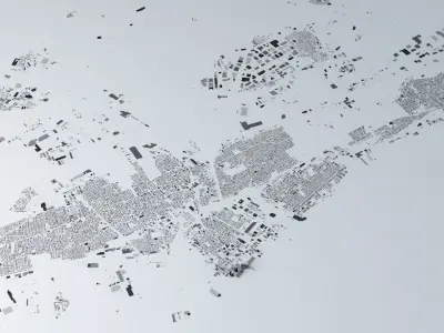 Jersey City Streets and Buildings 3D model