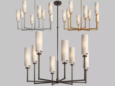 Ziyi large chandelier 3D model