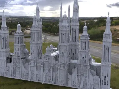 Minas Tirith Castle Tower of the king 3D model