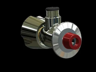 Water Tap Angle Stop cock  3D model