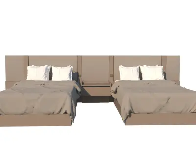 Hotel Line Nova Bed Set - countryside 3D model