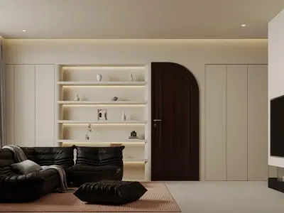 apartment interior scenes     3D model 3