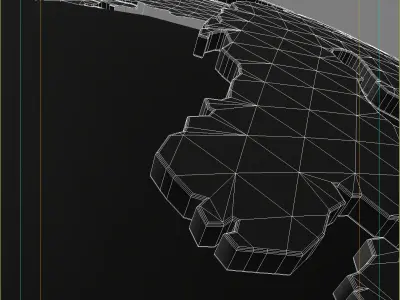 Globe earth 3D model
