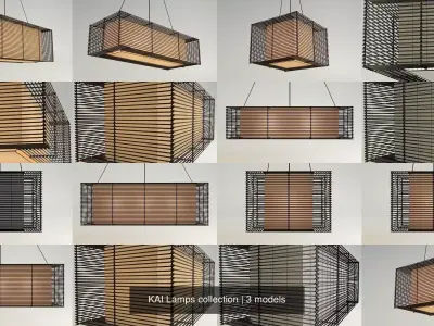 KAI Lamps collection 3D Model Pack