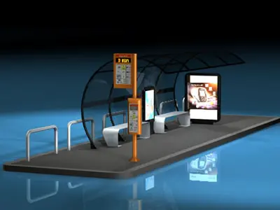 Bus stop1 3D model