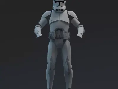 RotS Clone Trooper One-Twelfth Scale Armor 3D print model