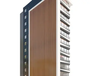 Modern Residential Building 06 3D model