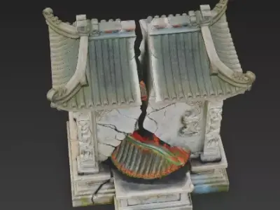 Shattered Spirit Shrine 3D Model Low-poly 3D model