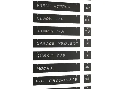 Menu for restaurants and coffee shops 3D model