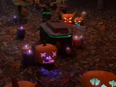 Haunted Graveyard - The Awakening Grave 3D model