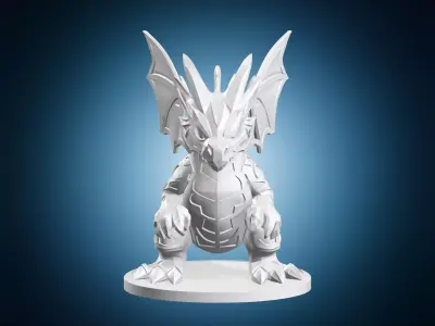 Stylized Dragon 3D Model 3D print model
