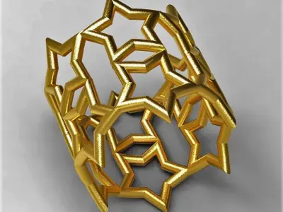 Star Ring 3D print model