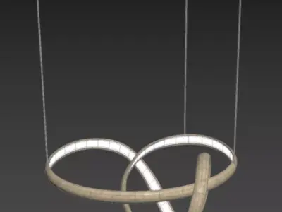 Freeform Series Light Sculpture XVII Low-poly 3D model