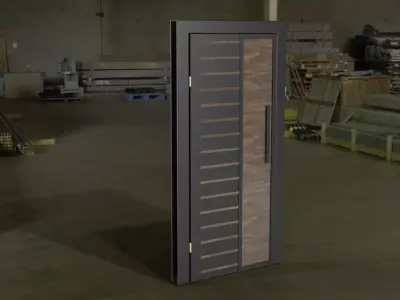 Door modern Low-poly 3D model