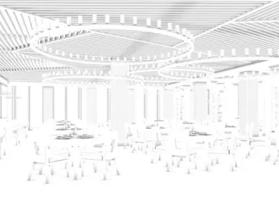 Business Restaurant - Coffee - Banquet  86 3D model