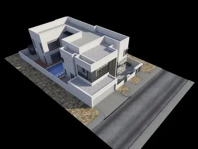 Modern Villa Design 024 3D model