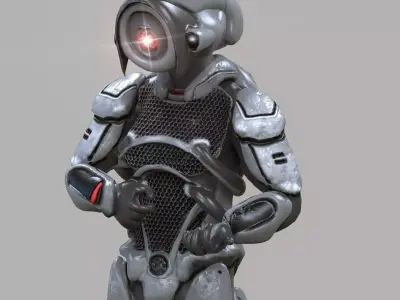 Robot K78 Low-poly 3D model