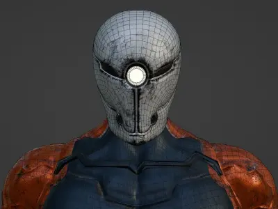 Gray Fox - Game Ready Low-poly 3D model