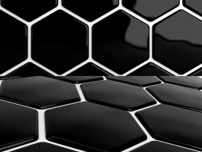 Hexagon Tiles 3D model