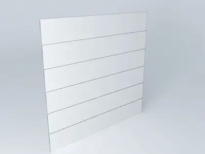 White Wood Window Cover  Free 3D model