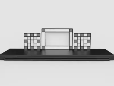 stage led screen 3D model