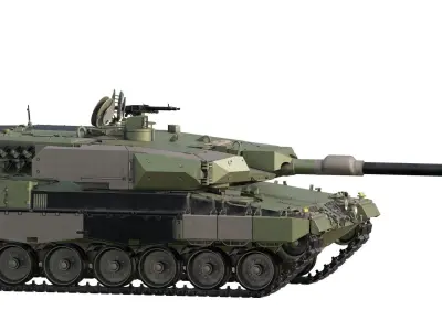 Leopard 2PL with interior 3D model