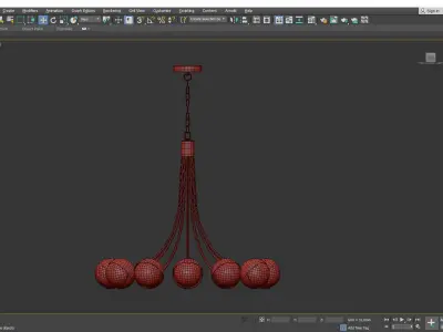 Benedict Chandelier Low-poly 3D model