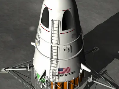 SciFi NASA Lander 3D model