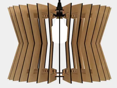 CEILING LIGHT LAMP 3D PRINT AND LASER CUT FILES MODEL 8 3D print model