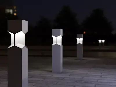 Modern Street lamp 3D model