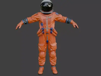 High Poly Astronaut Spacesuit Cinematic Detail 4K PBR Textures 3D model