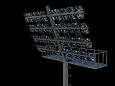 Stadium floodlight 3D model