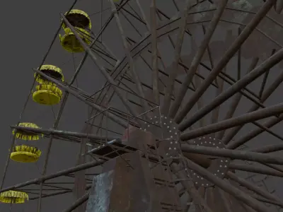 Pripyat amusement park Wheel after 3D model