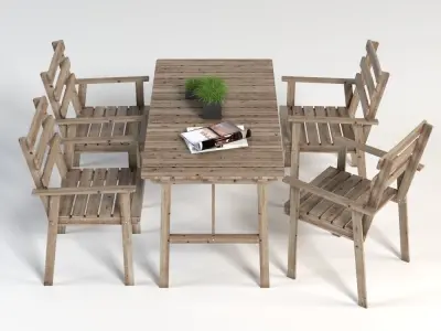 IKEA Askholmen Tableset 3D model