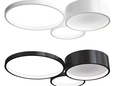 Twine circular led ceiling light Low-poly 3D model