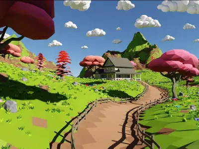 House In Mountains 3D model