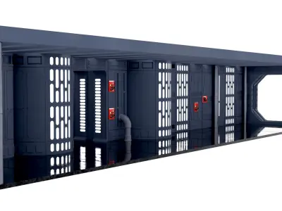 Set 7b - Death Star Hallway 2 1-6 scale Hottoys 3D Model Pack