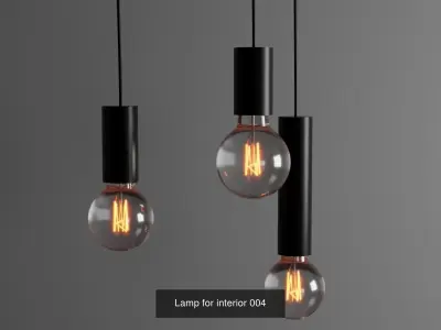 Lamp for interior collection 001 3D Model Pack