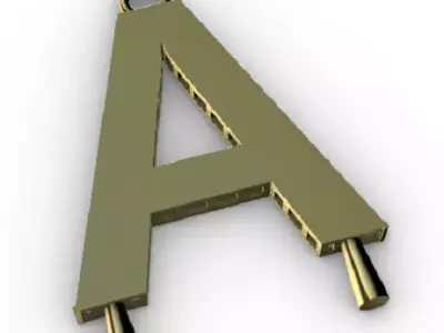 Letter Pendant 3D print model
