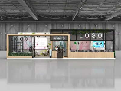 Exhibition stand 3D model 5