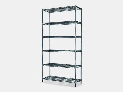 OMAR 1 compartment with shelves Low-poly 3D model